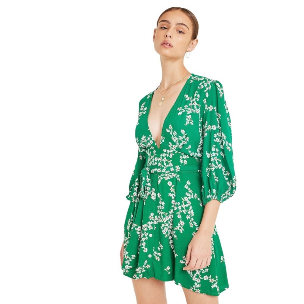 Faithfull the Brand Green Midi Dress